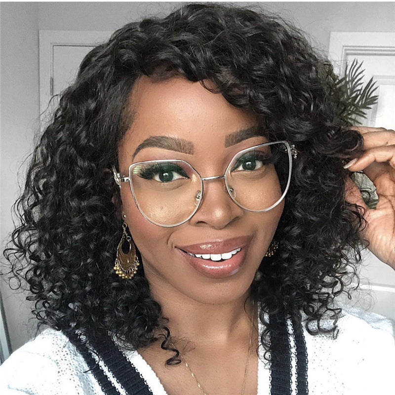 Synthetic Lace Front Wig Africa Small Curly Wig Women's Medium And Long Curly Hair Braided Wigs Synthetic Lace Front Wig Africa Small Curly Wig Women's Medium And Long Curly Hair Braided Wigs